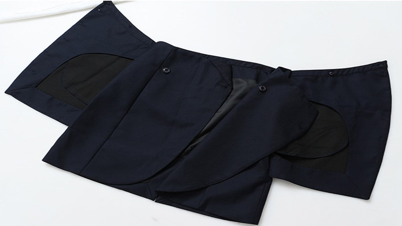 Asymmetric tailored skirt